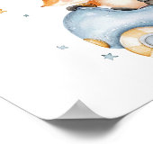 Poster Animaux amusants Voitures de course 2e anniversair (Coin)