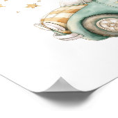 Poster Animaux amusants Voitures de course 2e anniversair (Coin)