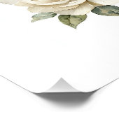 Poster Animaux Bébés Mignons à l'Aquarelle avec des Fleur (Coin)