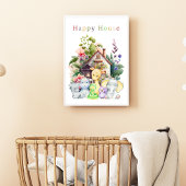 Poster Animaux Bébés Mignons Et Maison Heureuse | Texte C