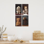Poster Animaux Cartes peinture (Cuisine)