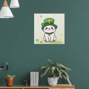 Poster Animaux chanceux déguisés - Saint Patrick’s Day Fu