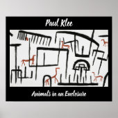 Poster Animaux dans un boîtier par Paul Klee (Devant)