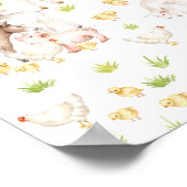 Poster Animaux d'aquarelle dessinés à la main sur la ferm (Coin)