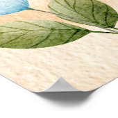 Poster Animaux de bébé renard personnalisé Boho Rainbow (Coin)