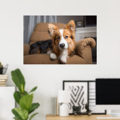 Poster Animaux de bébés cutest | Coiffeuse à cheveux long (Bureau à domicile)