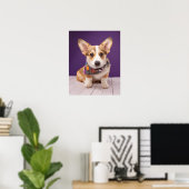 Poster Animaux de bébés cutest | Halloween Corgi (Bureau à domicile)