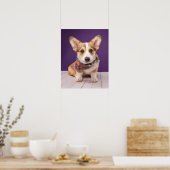 Poster Animaux de bébés cutest | Halloween Corgi (Cuisine)