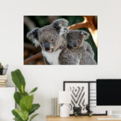 Poster Animaux de bébés cutest | Koala et Joey (Bureau à domicile)