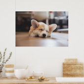 Poster Animaux de bébés cutest | Sleepy Corgi (Cuisine)