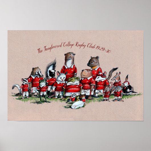 Poster Animaux de Big Rock : Le Rugby du Tanglewood Colle (Devant)