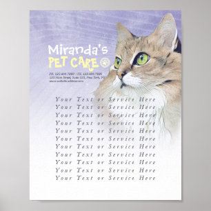 Poster Animaux de compagnie assis Bain Grooming Animaux a