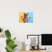 Poster Animaux de compagnie dans des lunettes de soleil é (Bureau à domicile)