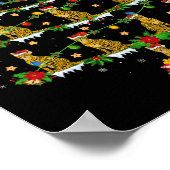 Poster Animaux de compagnie Noël Lumières Père Noël Benga (Coin)