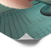 Poster Animaux de compagnie Salon Boutique Poodé Portrait (Coin)