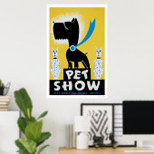 Poster Animaux de compagnie Show Chien Chat 1937 WPA (Bureau à domicile)