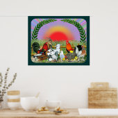 Poster Animaux de ferme (Cuisine)