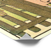 Poster Animaux de ferme aquarelle illustrés (Coin)