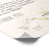 Poster Animaux de ferme Baby shower de prairie couche tar (Coin)