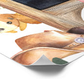 Poster Animaux de ferme Barnyard Green Anniversaire Bienv (Coin)