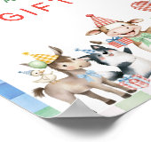 Poster Animaux de ferme Cartes et cadeaux d'anniversaire (Coin)