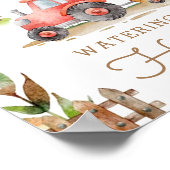 Poster Animaux de ferme Premier anniversaire de fête d'ar (Coin)