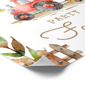 Poster Animaux de ferme Premier anniversaire Fête Faveurs (Coin)