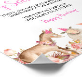 Poster Animaux de ferme rose Barnyard Baby Chasse de soja (Coin)