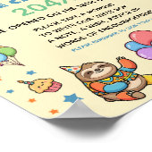 Poster Animaux de Fête ZOO Capsule Temporelle de Premier (Coin)