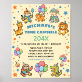 Poster Animaux de Fête ZOO Capsule Temporelle de Premier (Devant)