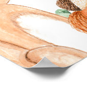 Poster Animaux de forêt Wild One premier anniversaire Bie (Coin)