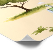 Poster Animaux de jungle mignons (Coin)