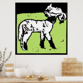 Poster Animaux de la ferme victorienne (Cuisine)