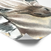 Poster Animaux de la Jungle, Fleurs, Accueil pour le prem (Coin)