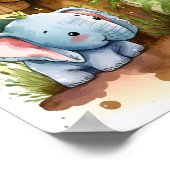 Poster Animaux de la Jungle Mignons pour Enfants (Coin)