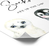 Poster Animaux de l'Arctique Devinez combien de Chaussett (Coin)