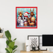 Poster Animaux de Noël 2 (Bureau à domicile)
