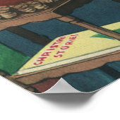 Poster Animaux de Noël Vintage dans le salon (Coin)