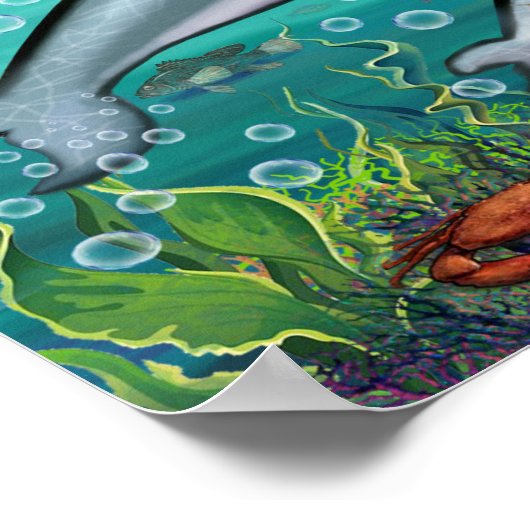 Poster Animaux de Terre et de Mer (Coin)