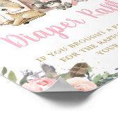 Poster Animaux des bois Brochure florale tribal Boho Raff (Coin)