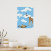 Poster Animaux des nuages de la savane (Cuisine)