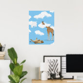 Poster Animaux des nuages de la savane (Bureau à domicile)