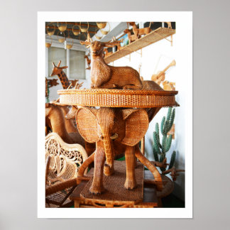 Poster Animaux en osier