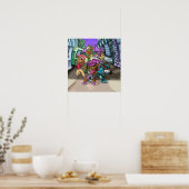 Poster Animaux et Casquettes (Cuisine)