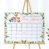 Poster Animaux et Rose Rose Guess Date d'échéance Calendr