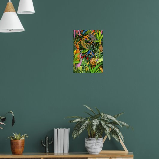 Poster Animaux fantaisistes de la forêt art (Salon 1)