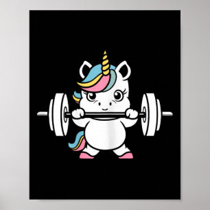 Poster Animaux Fitness Bodybuilding Licorne