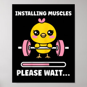 Poster Animaux Installation des Muscles Fitness Bodybuild