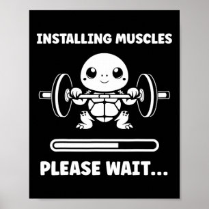 Poster Animaux Installation Muscles Fitness Musculation T