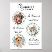 Poster Animaux Mariages Barre de chien 3 Photo Signature  (Devant)